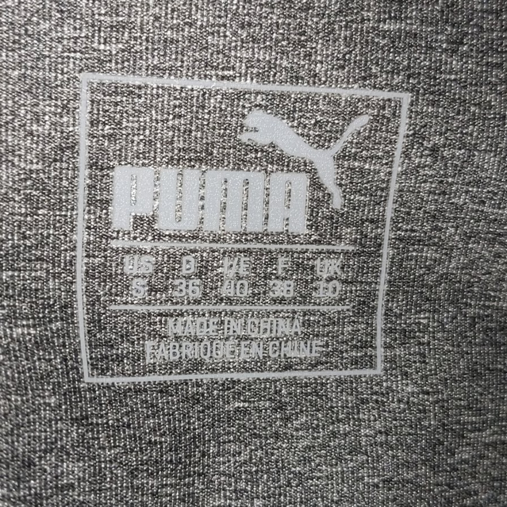 Puma Power Cell Gray/Black Athletic Leggings sz: S - Picture 5 of 11